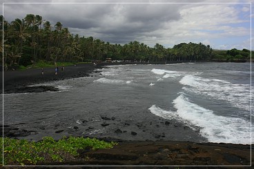 Big Island: Punalu'u Black Sand Beach